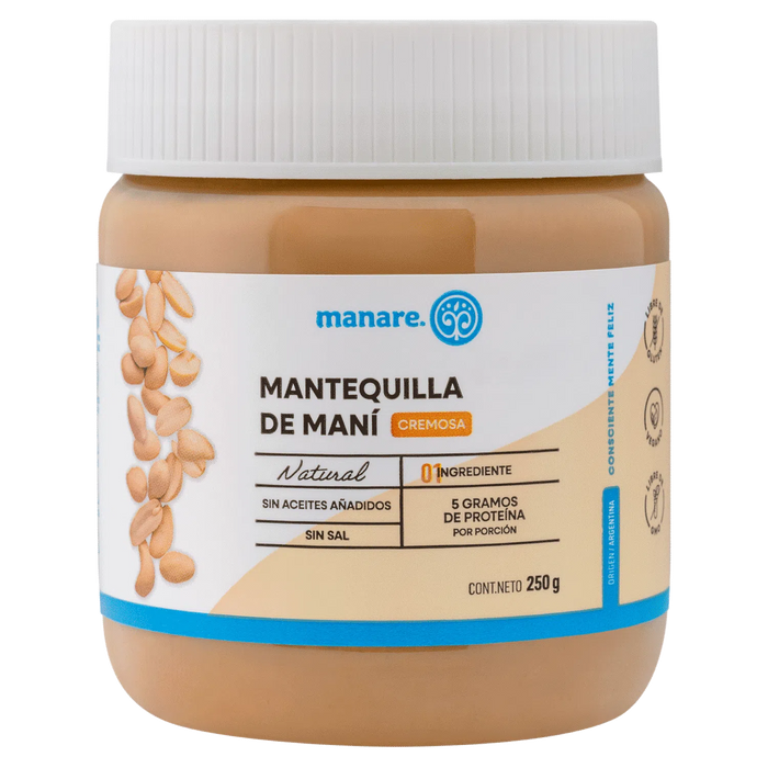 Mantequilla de Maní Manare 250 gr