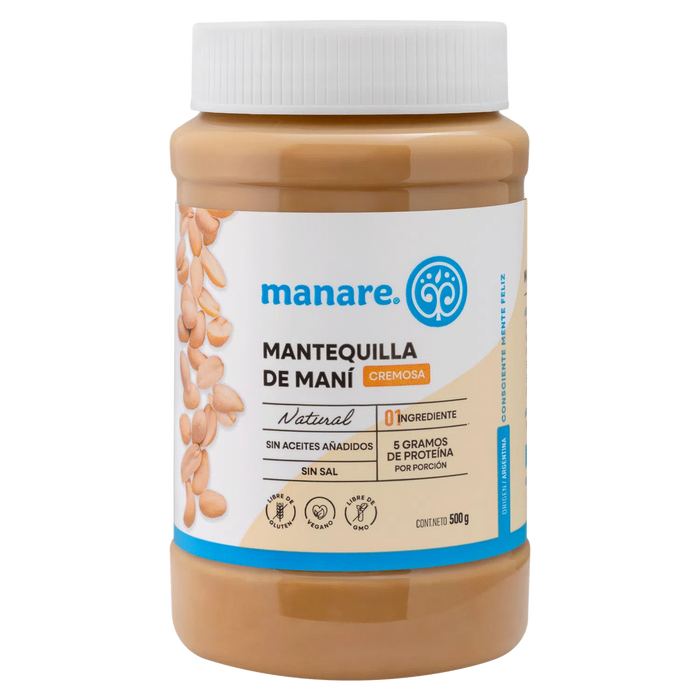 Mantequilla de Maní Manare 500 gr