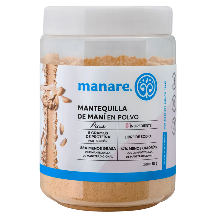 Mantequilla de Maní en Polvo Manare 300 gr