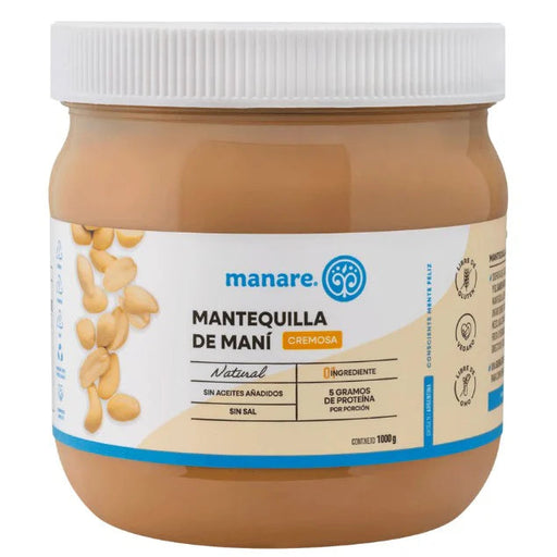 Mantequilla de Maní Manare 1 kg