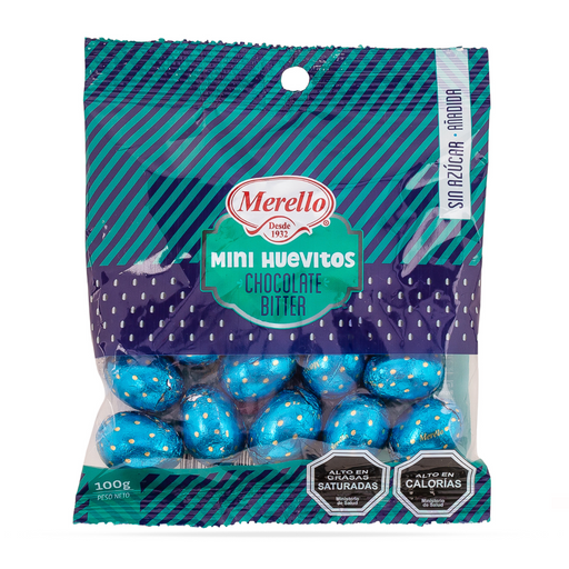 Huevitos de Chocolate para Pascua Sin Azúcar Merello 100 gr
