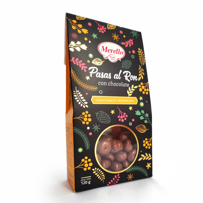 Pasas al Ron Chocolatadas Merello 120 gr