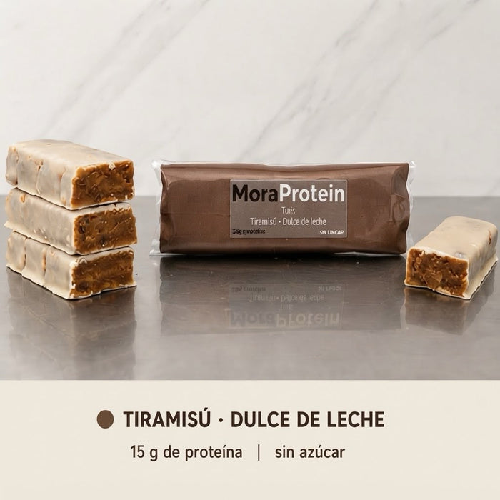 Barra Proteica y Sin Azúcar Tiramisú Dulce de Leche de Mora Protein