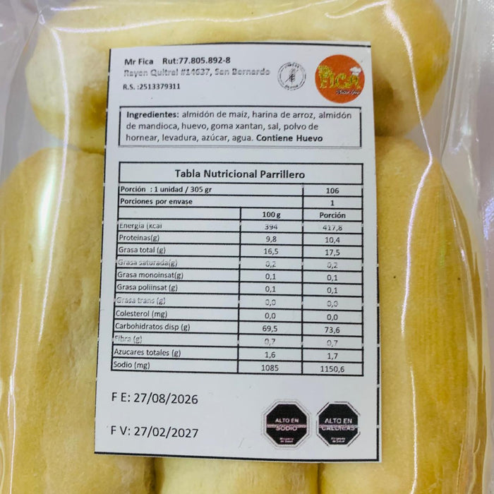 Pan Parrillero Sin Gluten de Mr Fica