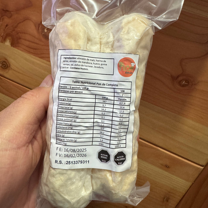 Pan de Completos Sin Gluten de Mr Fica