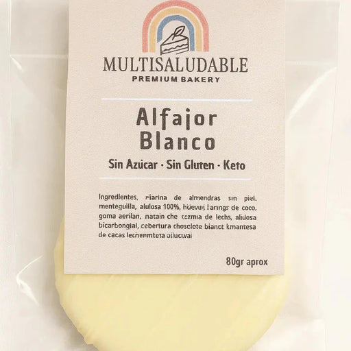 Alfajor de Chocolate Blanco Manjar Keto Multisaludable 80 gr