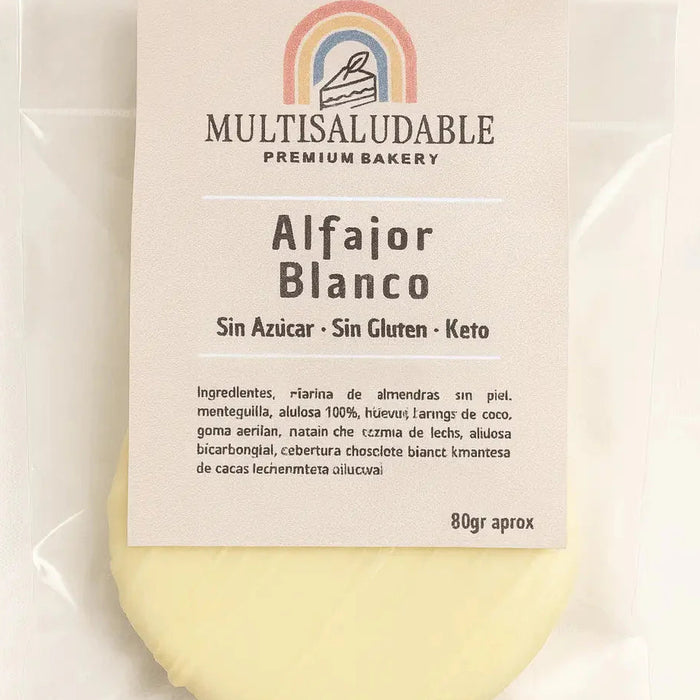 Alfajor de Chocolate Blanco Manjar Keto Multisaludable 80 gr