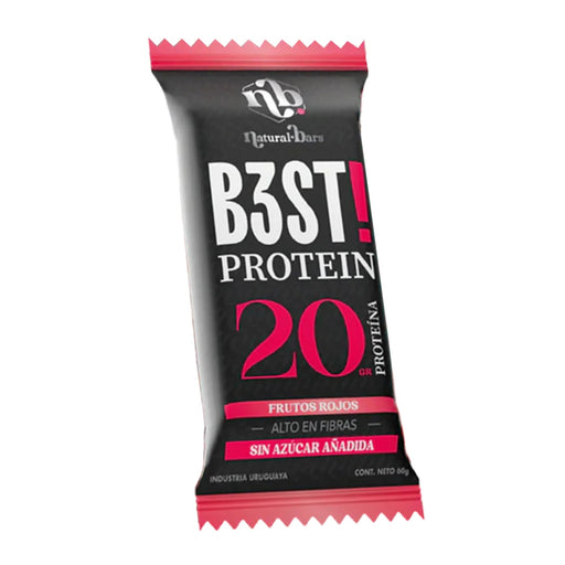 Barras de Proteína Best Frutos Rojos de Natural Bars 60 gr