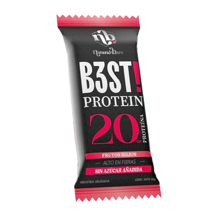 Barras de Proteína Best Frutos Rojos de Natural Bars 60 gr