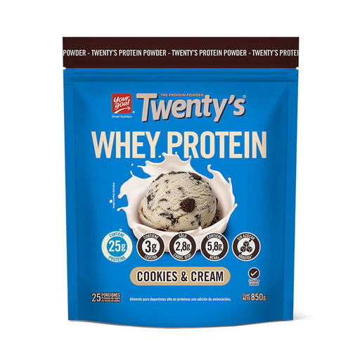 Proteína Whey sabor Cookies & Cream Twenty´s 850 gr
