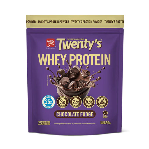 Proteína Whey sabor Chocolate Fudge Twenty´s 850 gr