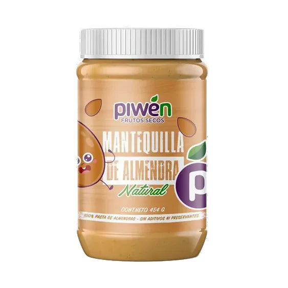 Mantequilla de Almendras Sin Azúcar 454 gr de Piwen