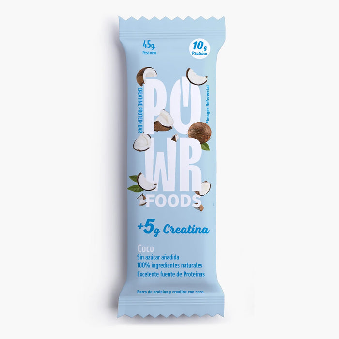 Barras de Proteína con Creatina Sabor Coco PowerFoods