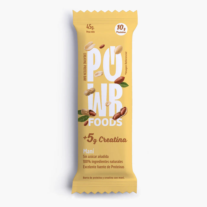 Barras de Proteína con Creatina Sabor Maní PowerFoods