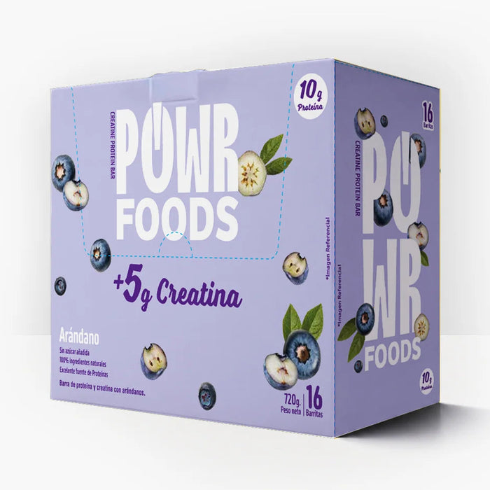 Barras de Proteína con Creatina Sabor Arándano PowerFoods