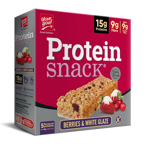 Barras de Proteína Berries & White Glaze Protein Snack x 5 un