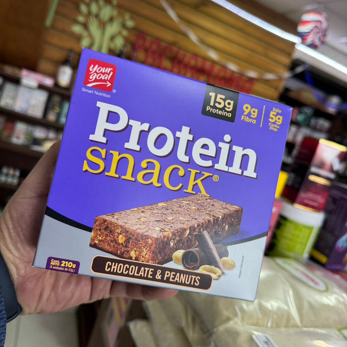 Barras de Proteína Chocolate & Peanuts Protein Snack x 5 un