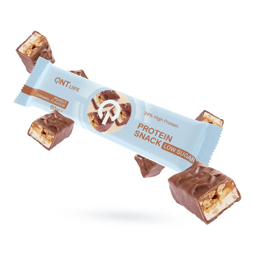 Barras Protein Snack Low Sugar Peanut Caramel QNT Liife 60 gr