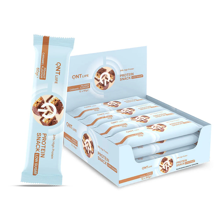 Barras Protein Snack Low Sugar Peanut Caramel QNT Liife 60 gr