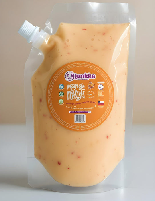 Yoghurt Vegano Coco Mango Maracuyá, APLV y Sin Gluten de Quokka 500gr