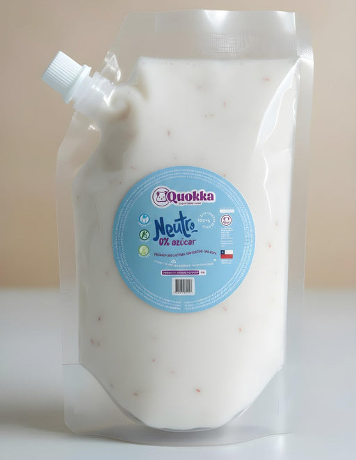 Yoghurt Vegano de Coco Neutro sin Azúcar, APLV y Sin Gluten de Quokka 500 gr