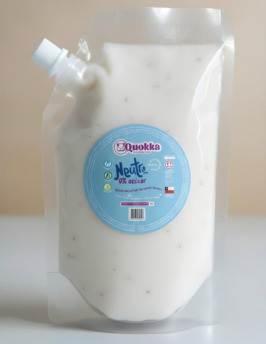 Yoghurt Vegano de Coco Neutro sin Azúcar, APLV y Sin Gluten de Quokka 500 gr