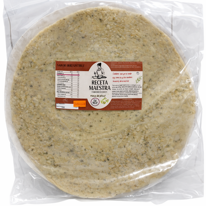 Masa de Pizza Familiar Keto y Vegana de Receta Maestra