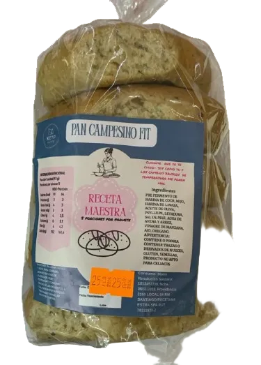 Pan Keto Campesino Fit de Receta Maestra 5 unid