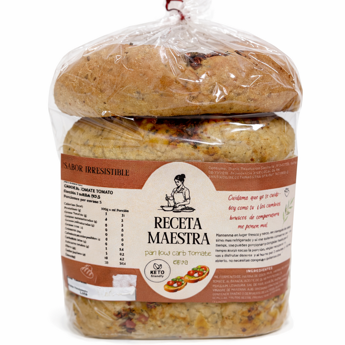 Pan Keto Tomate Oliva de Receta Maestra 5 uni