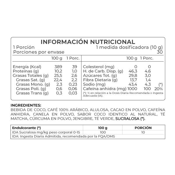 Café Energizante Sin Gluten y Vegano ReVitta 300 gr