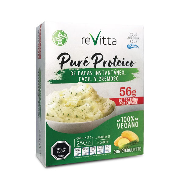 Puré Proteico Sin Gluten Instantáneo ReVitta 250 gr