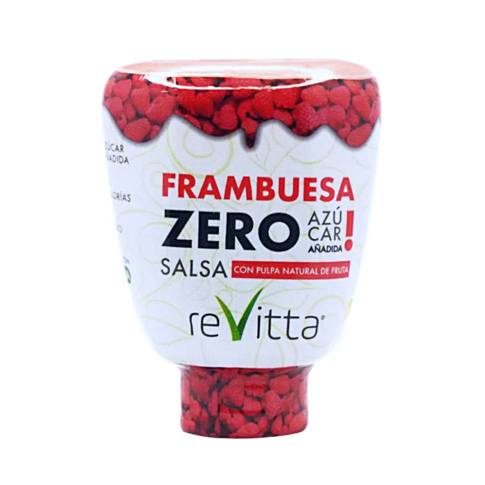 Salsa con Pulpa Natural de Frutas Sin Azúcar Sabor Frambuesa ReVitta 330 gr
