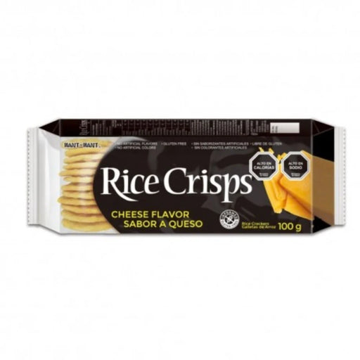 Galletas de Arroz Sabor a Queso Rice Crisps 100 gr