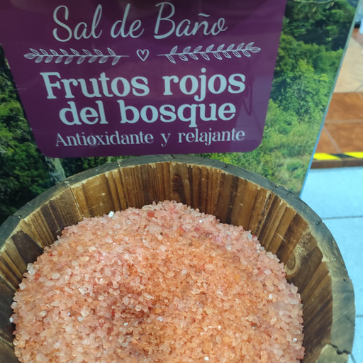 Sal de Baño Aroma Frutos Rojos Ekolif Cosmética Mapuche 250 gr