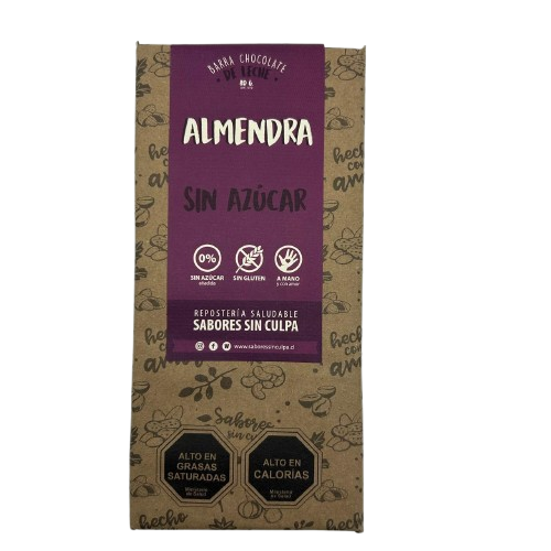 Chocolate con Almendras Sabores Sin Culpa 80gr