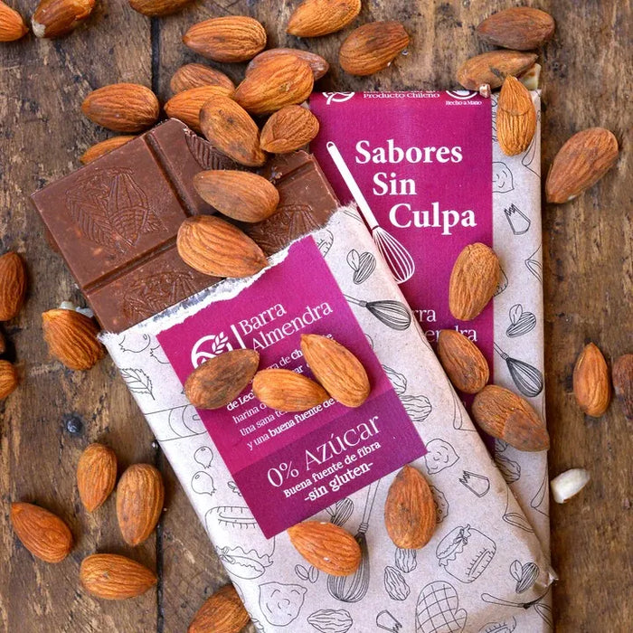 Chocolate con Almendras Sabores Sin Culpa 80gr