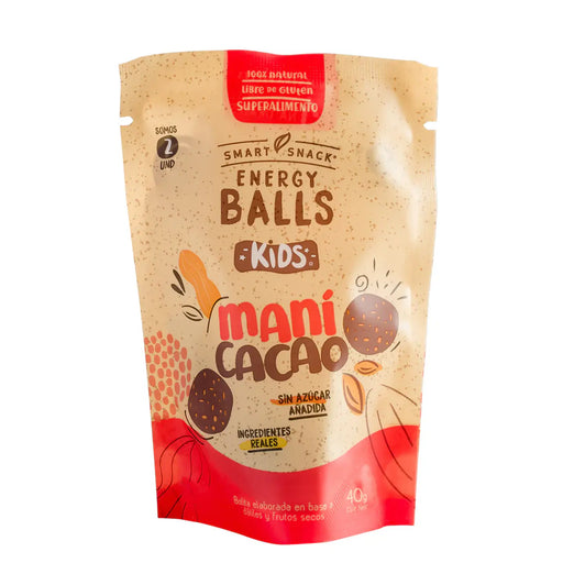 Energy Balls Kids de Maní y Cacao Smart Snack 40 gr