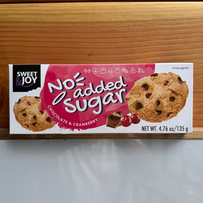 Galletas Crujientes de Chocolate y Arándanos Sin Azúcar de Sweet & Joy 135 gr