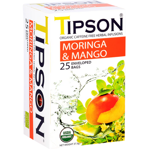 Tipson Tea Moringa y Mango Libre de Cafeína 25 bol