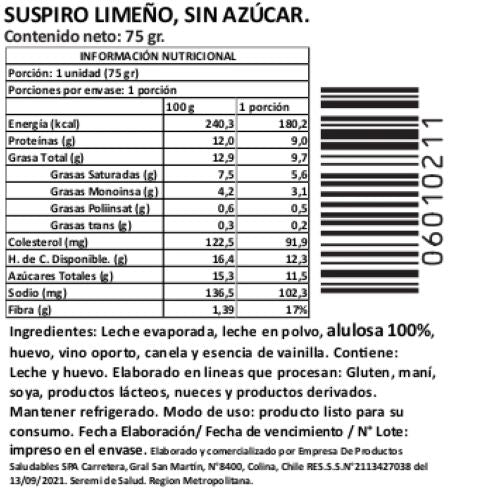 Suspiro Limeño Sin Azúcar de Tremus