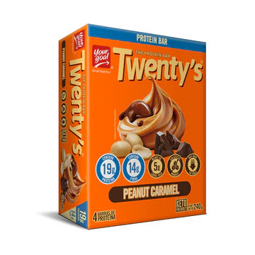 Barras de Proteína sabor Peanut Caramel Twenty´s x 4 un