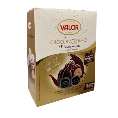 Bombones Surtidos de Chocolate Sin Azúcar Chocolatíssimo de Valor 200 gr