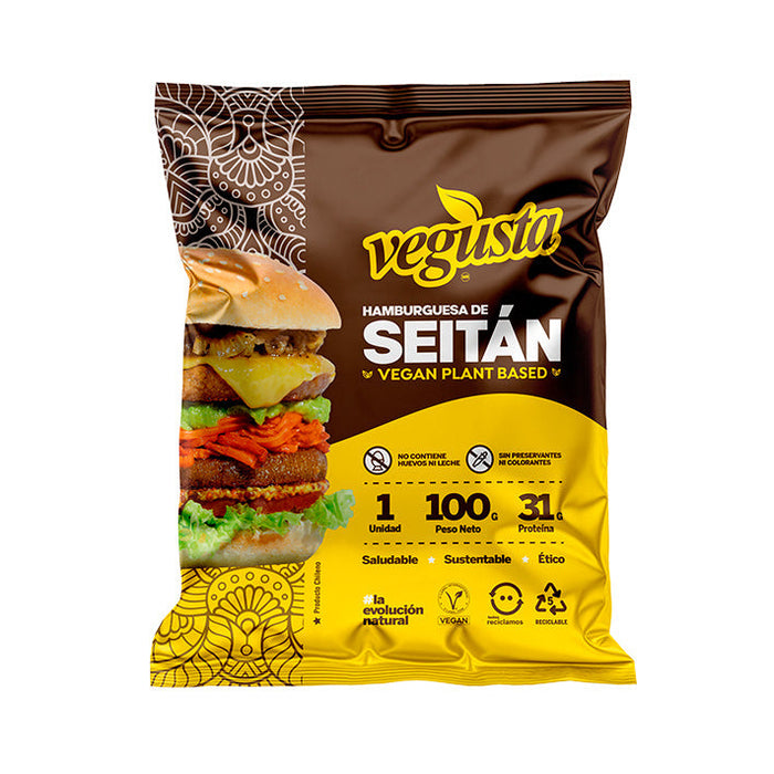 Hamburguesa de Seitán Vegana de Vegusta 100 gr