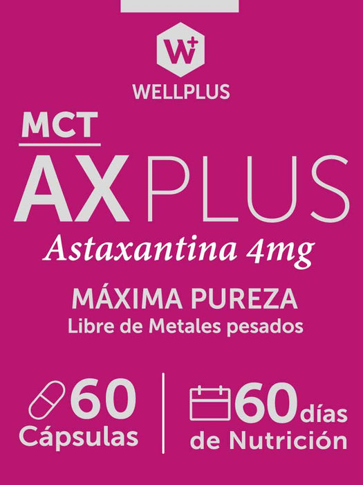 Astaxantina Plus 4mg de WellPlus 60 cápsulas