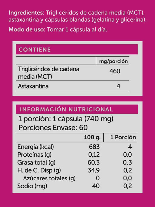 Astaxantina Plus 4mg de WellPlus 60 cápsulas