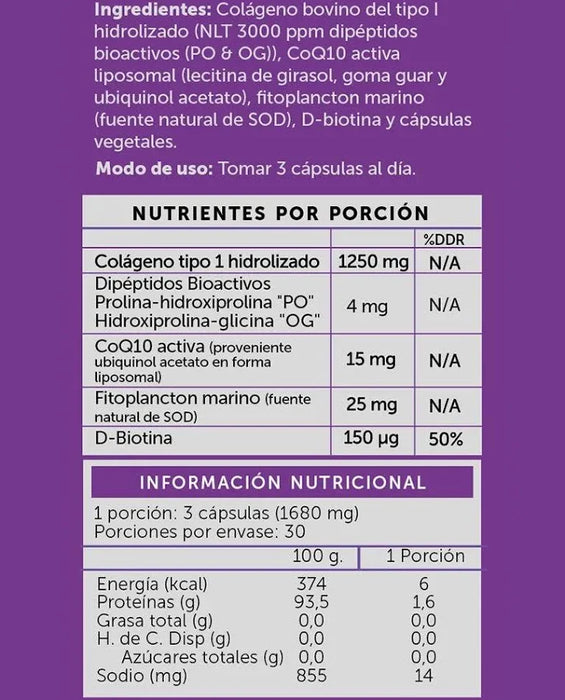 Collagen Pro Péptidos Bioactivos de WellPlus 90 cápsulas