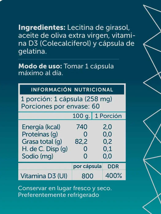 Vitaminas D3 Plus de WellPlus 60 cápsulas