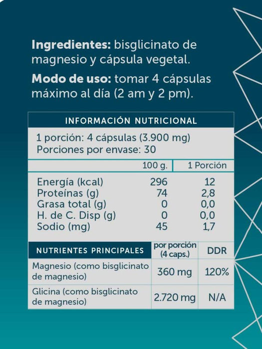 Magnesio Bisglicinato Pure Pure Vegana de WellPlus 120 cápsulas
