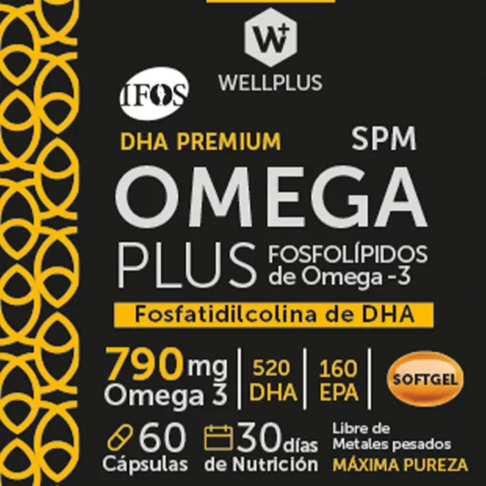 Omega Plus Fosfolípidos de Omega-3 de WellPlus 60 cápsulas