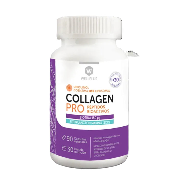 Collagen Pro Péptidos Bioactivos de WellPlus 90 cápsulas